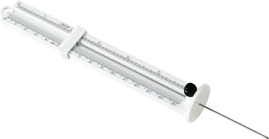 Mat Depth Gauge, Standard Pin Max. 5-5/8” (143mm)